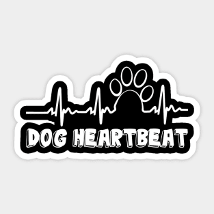 Dog heartbeat Sticker